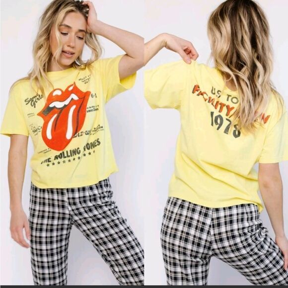 Free‎ People Daydreamer Rolling Stones Band Concert Music tee sz XL NWT - Picture 2 of 14